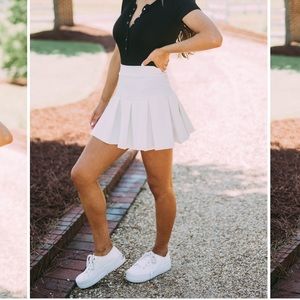 Vivi Tennis Skirt-White